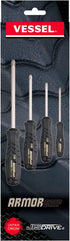 VESSEL - ARMOR GRIP™ Screwdriver Cross Point 4PC. Set (JISDRIVE) No.550APH4PBU...