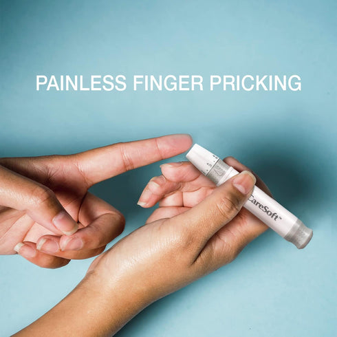 CareSoft Lancing Device - Compatible with CareSens Blood Glucose Monitoring Kit, Lancets and Most (Round/Universal) Diabetic Lancets...