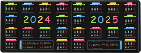 Calendar 2024 Calendar 2025 Mouse Pad Extended Large Non Slip Rubber Base Big Keyboard Mat...