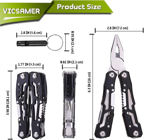 14 in 1 Multitool Pliers Gives One Whistle as a Gift, Professional Pocket Pliers from Wife Daughter to Father Boyfriend Husband on Christmas, Birt...