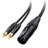 Cable Matters Dual RCA to XLR Stereo Audio Splitter Cable 10 ft / 3m (XLR to Dual RCA Splitter Adapter) in Black...