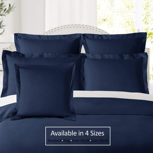 Nestl Soft Pillow Shams Set of 2 - Double Brushed Microfiber Pillow Covers - Hotel Style Premium Bed Pillow Cases, with 1.5” Decorative Flange, St...