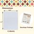 Karpoulra 6 Sheets 8.5"x11" Sticky Water Soluble Embroidery Stabilizer, Dissolvable Printable Self Adhesive Wash Away Stabilizer for Print or Draw...
