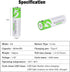 USB AA Lithium ion Rechargeable Battery, 1.5V 2600mWh Rechargeable AA Battery, 1.5 H Fast Charge, 1200 Cycle with Type C Port Cable, Constant Outp...
