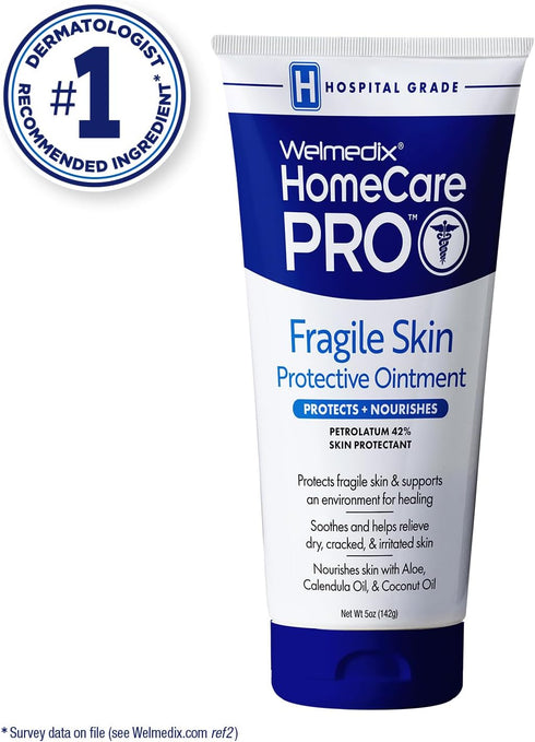 Fragile Skin Protective Ointment Hospital Grade Healing Ointment, Barrier Cream & Skin Protectant w/Calendula for Treatment of Eczema, Psoriasis, ...