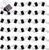 40 Pack Medium Binder Clips, 32mm 1-1/4 Inch Paper Binder Clips Clamps, Medium Clamps Office Supplies for Teachers Students School Office Business...