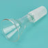 Glass Short Stem Powder Funnel with O.D. 50 mm at Top, Durable Borosilicate Glass Filter with 24/40 Inner Joint...
