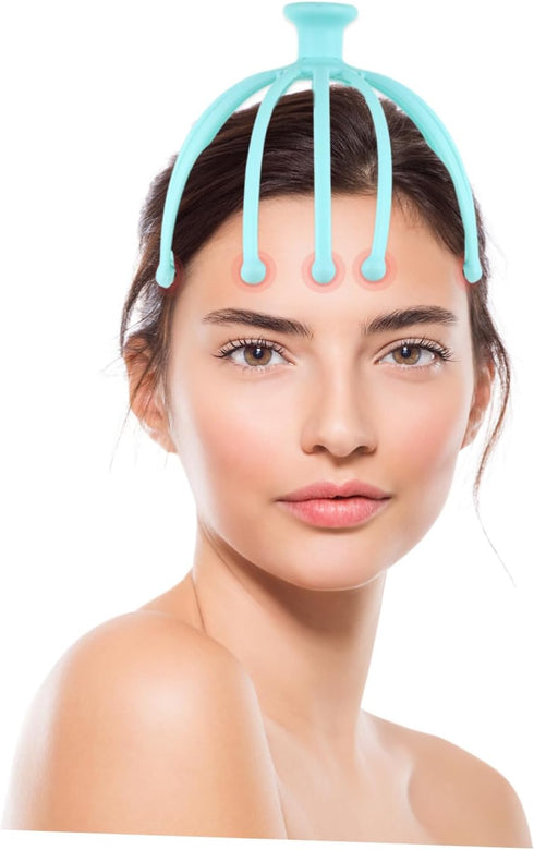 Healeved Head Massager Scalp Massaging Tool Relaxation Tool Octopus Scalp Massager Drivers Multi-Function Massager Headache Relief Head Gua Sha Ma...