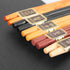 Wooden Chopsticks Reusable Japanese Style 5-Pairs Set of Natural Wood Chopsticks Gift Iron sword style 8.86 Inch...