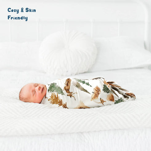 GRSSDER Baby Blankets Super Soft Stretchy Jersey Knit Swaddle Blanket for Baby Girls and Boys, Double Layer Receiving Blankets 34 x 44 Extra Large...