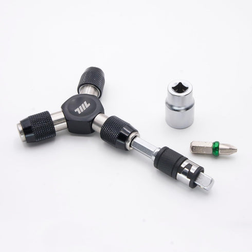 711L Hex Bit and Square Drive Socket 2 in 1 Extension - Swap Sockets in For Screwdriver Bits With A Flick of Fingers - 2PCS...