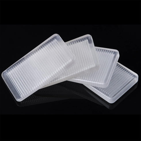4 Pcs Rubbery Clear Table Shims, Level Wedge for Home Improvement, Table Shims, Bed Shims, Toilet Shims, Hot Tub Restaurant Appliance Shims, Home ...