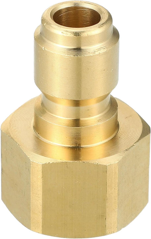 Pressure Washer Coupler/Outer Washer Gun Adapter Universal for Car/Durable Brass 1/2" / 1 Pcs Copper Tone...