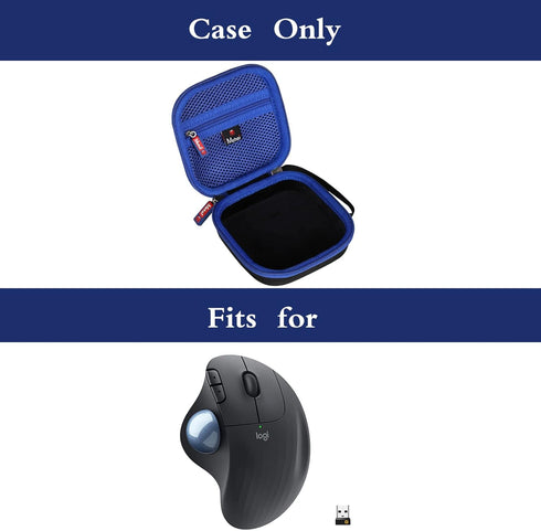Mchoi Shockproof Carrying Case Suitable for Logitech Ergo M570 M575 / Nulea Wireless Trackball Mouse, Shockproof Waterproof Black Wireless Trackba...