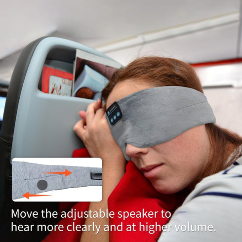 Sleep Headphones Wireless Eye Mask Wireless Headband Headphones for Sleeping with Adjustable Speaker Wireless Earbuds Side Sleeper Travel Meditati...