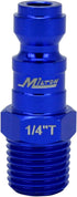 ColorFit Coupler & Plug Kit (5 Piece), T-Style 1/4" NPT Blue...