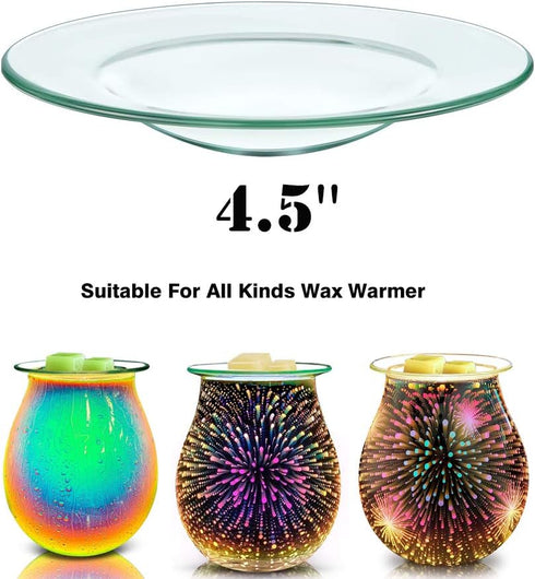 Replacement Oil Warmer Dish for Wax Melt Warmer Bowl Plate Lid Tray for Aroma Therapy Lamp Electric Lamps Oil and Tart Warmers...