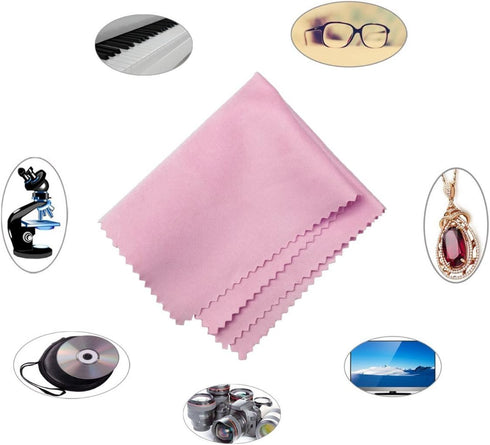 Microfiber Screen Cleaning Cloths, HTTX 4-Pack 6 x 7 inches for Cell Phones, Tablets, LCD TV, Laptop, Camera Lenses, Surface Tablet, Monitor, Car ...