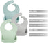 PandaEar 3 Pack Silicone Baby Bibs for Boys Girls| Waterproof Toddler Bibs| Adjustable Unisex Baby Bibs for Eating| BPA Free Soft Durable Silicone...