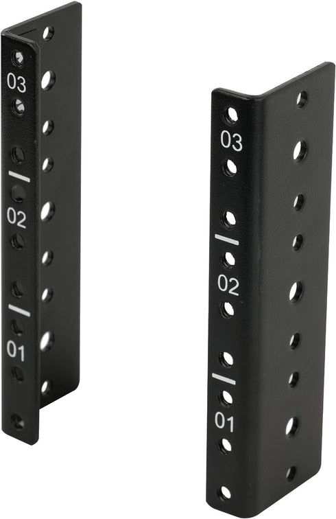 3U Vertical Server Rack Rail Pair Kit DIY Rack Rails Kit, 12-24 Screws x48 Included to Mount Equipment 2U-20U...