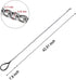 Mogoko 4ft Metal Dog Leash, Heavy Duty Chew Proof Pet Leash Chain with Padded Handle for Outdoor Training Black...