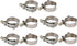 uxcell 10 Pcs 43mm-51mm Stainless Steel T-Bolt Hose Clamp for Fuel Pump Filter Plumbing...