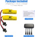 2 pcs 3.7V 14500 500mAh Batteries with 4 in 1 SM2P Charger for C2 D828 E35 DE38 DE40 DE50 DE55 TB202 TM141 Double Sided RC Stunt Car Small Tumblin...