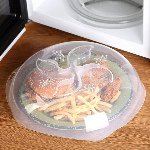 Microwave Plate Cover, Anti-Splatter Plate Lid w/ Steam Vents Microwave Food Cover, BPA-Free,11.8 Inch, Dishwasher Safe...