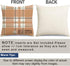 RABUSOFA Outdoor Fall Decor Pillow Covers 18x18 Inch,Waterproof Polka Dots Pumpkin Pillow Cases Set of 4,Thanksgiving Decorative Striped Buffalo P...