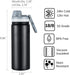 Insulated Water Bottle,Stainless Steel Vacuum Insulated Water Bottle, Double-Wall Sport Bottle with Leak Proof Spout and Handle Lid,Black,18oz...