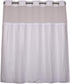 River Dream 2 Pack Snap in Shower Curtain Liner Replacements 70 x 54, White, with Magnets ?Removable Liner ?Plastic(PEVA)...