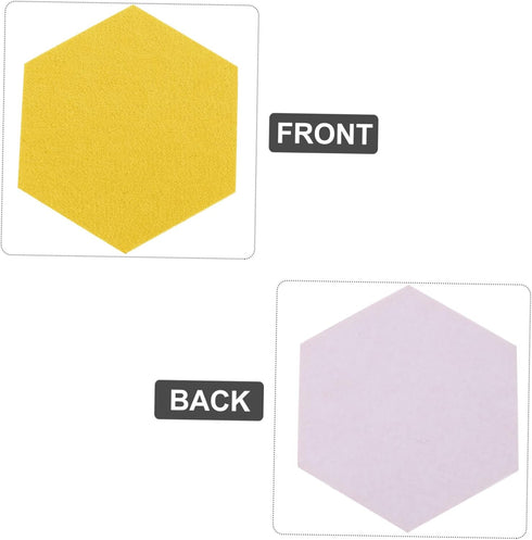MAGICLULU 12 Pcs Felt Backdrop Wall Sticker Pin Board for Notice Boards for Home Felt Wall Tiles Black Cork Board Black Letter Board Bee Decor Sel...