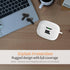 Portable Electronic Device Cover for JBL Vibe Beam, Silicone Protective Shock Case Cover with Carabiner (White)......