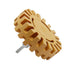 4 Geared Rubber Wheel Rubber Disc Pneumatic Rubber Wheel Rubber Disc with Drilling Adaptor (0.78in Thickness 2pc)...