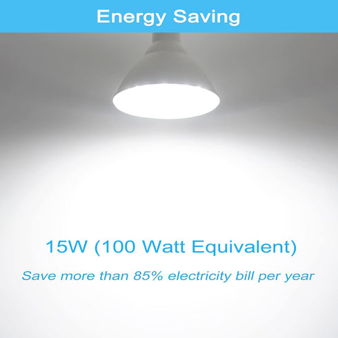 GREENIC Radar Motion Sensor Light Bulbs Outdoor, 15W 5000K PAR38 LED Flood Light Bulb with Motion Detector and Dusk to Dawn Sensor, 100 Watt Equiv...