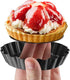 Mini Tart Pan Set of 6, Non-Stick 4 Inch Quiche Pan, Removable Bottom Tart Pan for Pies, Quiche Bakeware, Cheese Cakes, Desserts and more...