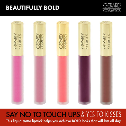 Gerard Cosmetics HydraMatte Liquid Lipstick West Coast | Coral Lipstick with Matte Finish | Long Lasting and Non-Drying | Super Pigmented Fully Op...