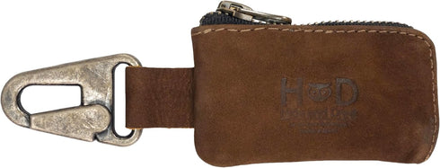 Hide & Drink, Car Key Holder with Keyring, Headphone & Charging Cables, Cash Zipper Case with Clasp, Full Grain Leather, Handmade, Swayze Suede...