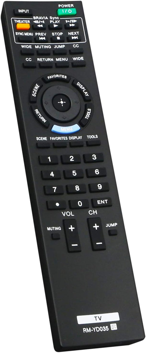 RM-YD035 Remote fit for Sony TV KDL-40EX400 KDL-32EX400 KDL-46EX400 KDL-40EX401 KDL-32EX301 KDL-22BX300 KDL-32BX300 KDL-46EX401 KDL-32FA600 KDL-60...
