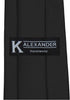 K. Alexander Black Ties New Mens Solid Color Black Neckties - 2 PACK...