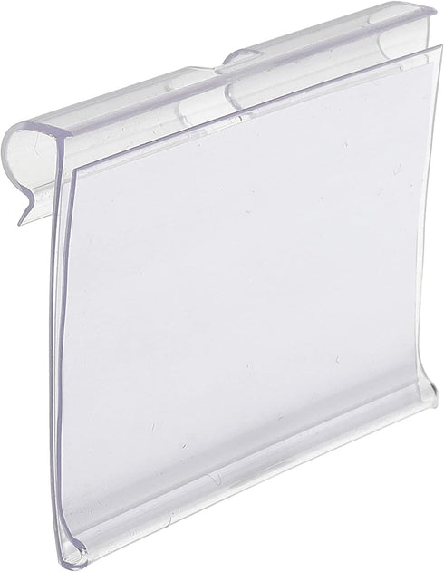 50pcs Labels for Storage Bins Plastic Label Clip, Basket Labels Clip On Wire Shelf Price Label Holder Merchandise Sign Display Holder, 50pcs Label...