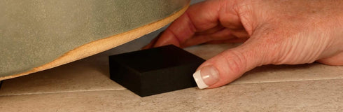 PR2-6 Invisible Pot Feet Large 2" Size Potfeet, 6-Pack, Black...