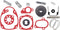 NV45AB2 Tools Parts Kit 878-179 Piston Bumper 877-761 Gasket Kit Shafts Washers Main Sub Stopper Springs Cylinder Spring Feeder Spring for Hitachi...
