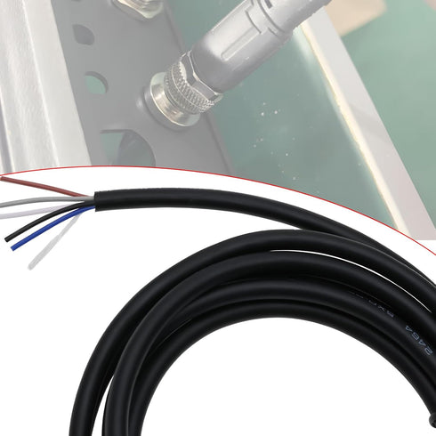 5 Pin M12 Sensor Connector Straight Aviation Cable Male to Male Aviation Socket Waterproof Electrical Cable for Industrial Automation Control...