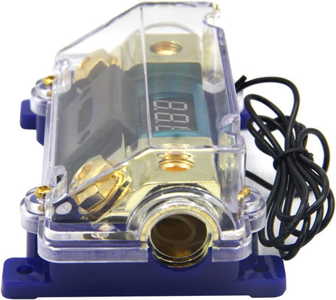 ZOOKOTO 100A Digital Circuit Breaker,Car Stereo Audio Led Display Digital Voltage Inline ANL Fuse Holder 0 2 4 Gauge in Out with 100 Amp Fuse...