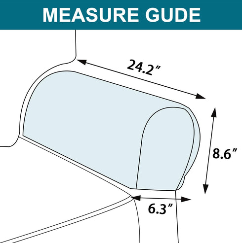 Turquoize Stretch Armrest Covers for Chairs and Sofas Couch Arm Covers for Sofa Spandex Jacquard Armrest Cover Anti-Slip Furniture Protector Washa...