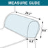 Turquoize Stretch Armrest Covers for Chairs and Sofas Couch Arm Covers for Sofa Spandex Jacquard Armrest Cover Anti-Slip Furniture Protector Washa...