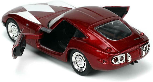 JADA TOYS, INC 1967 TOYOTA 2000GT W/RED RANGER NANO FIG 1/32 VEHICLE...