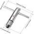 uxcell Adjustable Ratchet Tap Wrench T-Handle, for Metric M5-M12 Thread Taps, Ratcheting T Handle Holder Reamer Hand Tapping Tool for Machinist Re...