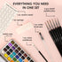 Watercolor Paint Set, Great for Painting, 50 Colors, Detail Paint Brush Included, Art Supplies, for Artists, Amateur Hobbyists and Painting Lovers...